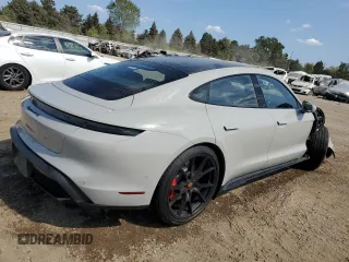 2023 Porsche Taycan GTS with VIN WP0AD2Y10PSA47385, listed as a Copart auction lot 71398934 with 12,108 mi miles and Salvage Title. Bid and sale history available at DreamBid. Image 3.