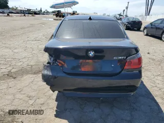 2006 BMW 5 Series 530i with VIN WBANE73556CM36242, listed as a Copart auction lot 52580755 with 162,065 mi miles and Salvage Title. Bid and sale history available at carsss.com. Image 6.