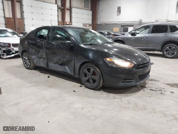2016 Dodge Dart SXT with VIN 1C3CDFBB3GD529355, listed as a IAAI auction lot 41673363 with 172,900 mi miles. Bid and sale history available at carsss.com. Image 1.