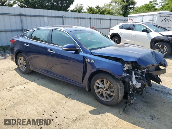 2019 Kia Optima LX with VIN 5XXGT4L31KG312705, listed as a Copart auction lot 59276645 with 17,774 mi miles and Salvage title. Bid and sale history available at DreamBid. Image 4.