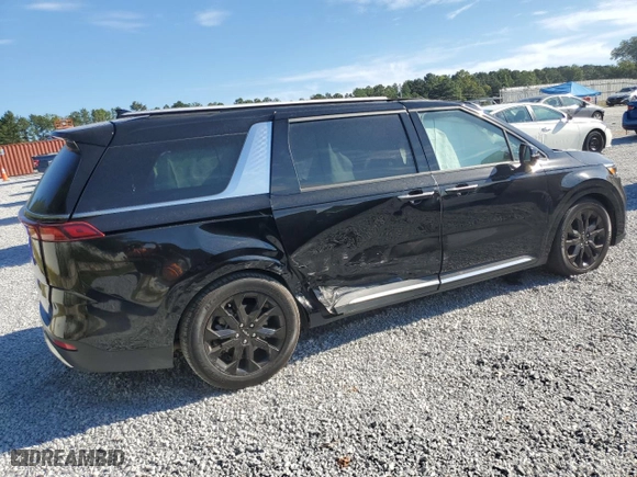 2022 Kia Carnival SX with VIN KNDNE5H37N6149609, listed as a Copart auction lot 69998424 with 53,749 mi miles and Salvage Title. Bid and sale history available at carsss.com. Image 3.