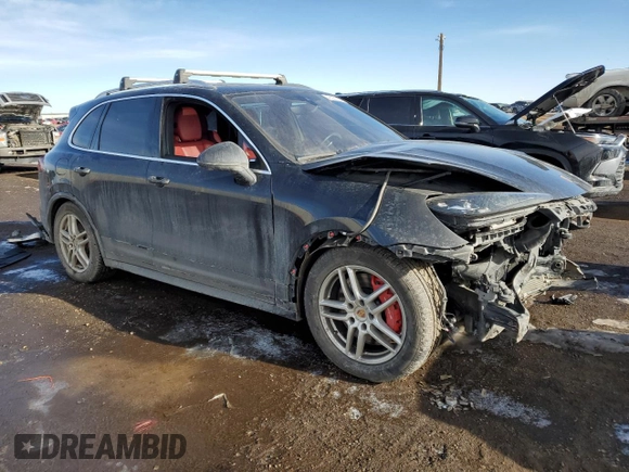 2017 Porsche Cayenne GTS with VIN WP1AD2A22HLA82424, listed as a Copart auction lot 46369454 with 117,498 mi miles and . Bid and sale history available at DreamBid. Image 4.