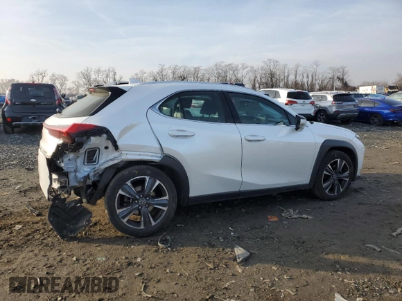 2021 Lexus UX 200 with VIN JTHX3JBH4M2037480, listed as a Copart auction lot 86453554 with 72,699 mi miles and Salvage title. Bid and sale history available at DreamBid. Image 3.