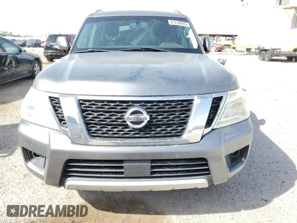 2017 Nissan Armada SL with VIN JN8AY2ND9H9006380, listed as a Copart auction lot 51239845 with 172,647 mi miles and Salvage Title. Bid and sale history available at carsss.com. Image 5.