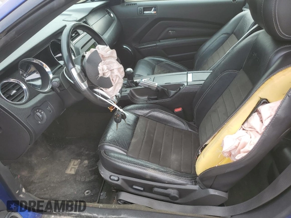 2014 Ford Mustang GT with VIN 1ZVBP8FF7E5208818, listed as a Copart auction lot 53796235 with 65,058 mi miles and Salvage title. Bid and sale history available at DreamBid. Image 7.