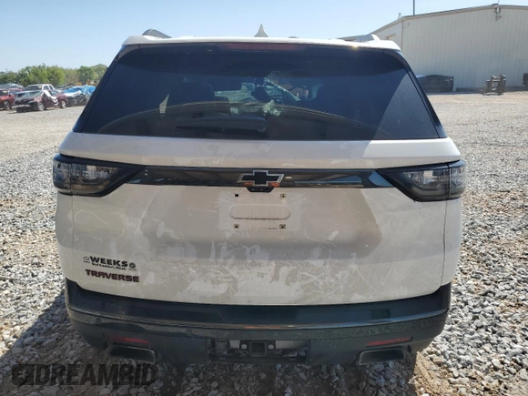 2020 Chevrolet Traverse Premier with VIN 1GNERKKW4LJ127266, listed as a Copart auction lot 52258785 with Not provided miles and Salvage title. Bid and sale history available at DreamBid. Image 6.