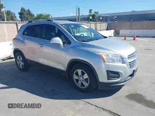 2016 Chevrolet Trax LT with VIN KL7CJLSB5GB689149, listed as a IAAI auction lot 42192237 with 158,935 mi miles and . Bid and sale history available at carsss.com. Image 1.
