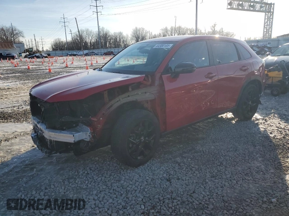 2024 Honda HR-V Sport z VIN 3CZRZ2H53RM714587, wystawiony jako Copart lot #44300105 z przebiegiem 25 102 mil mil oraz Szkoda całkowita • Salvage title. Historia ofert i sprzedaży dostępna na DreamBid. Obrazek 1.