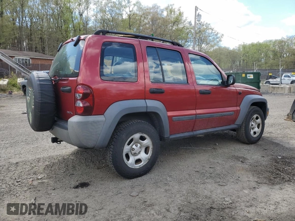 2007 Jeep Liberty Sport with VIN 1J8GL48K37W662433, listed as a Copart auction lot 52974075 with 203,744 mi miles and Salvage Title. Bid and sale history available at carsss.com. Image 3.