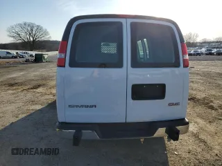 2023 GMC Savana Cargo Van with VIN 1GTW7AFP1P1207386, listed as a Copart auction lot 47642855 with 17,511 mi miles and Clean Title. Bid and sale history available at carsss.com. Image 6.