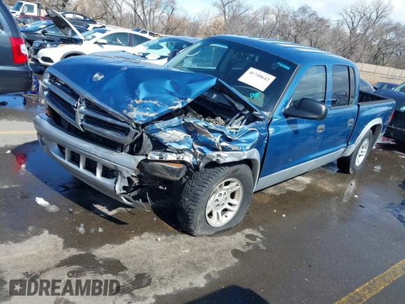 2003 Dodge Dakota SLT with VIN 1D7HL48N73S333828, listed as a IAAI auction lot 41748642 with 163,258 mi miles. Bid and sale history available at carsss.com. Image 17.