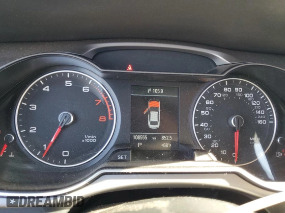 2015 Audi A4 Premium Plus z VIN WAUEFAFL7FN017205, wystawiony jako Copart lot #77684244 z przebiegiem 108 555 mil mil oraz Szkoda całkowita • Salvage title. Historia ofert i sprzedaży dostępna na DreamBid. Obrazek 9.