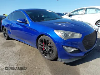 2013 Hyundai Genesis Coupe Grand Touring with VIN KMHHU6KJ5DU092555, listed as a IAAI auction lot 41959840 with 52,016 mi miles and . Bid and sale history available at DreamBid. Image 1.