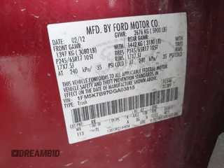 2013 Ford Explorer с VIN 1FM5K7B97DGA03815, выставлен на аукционе IAAI как лот 41754450 с пробегом 175 831 миль миль и . История ставок и продаж доступна на DreamBid. Изображение 9.