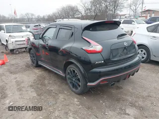 2015 Nissan Juke S with VIN JN8AF5MVXFT561730, listed as a IAAI auction lot 41497780 with 54,408 mi miles and . Bid and sale history available at carsss.com. Image 3.