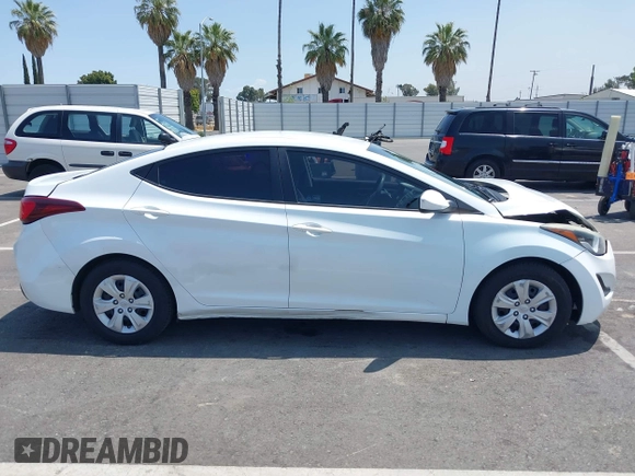 2016 Hyundai Elantra SE with VIN 5NPDH4AE3GH698547, listed as a IAAI auction lot 42564630 with 100,565 mi miles and . Bid and sale history available at DreamBid. Image 13.