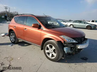 2004 Nissan Murano SL with VIN JN8AZ08W74W324931, listed as a Copart auction lot 42243905 with 102,908 mi miles and Salvage Title. Bid and sale history available at carsss.com. Image 4.