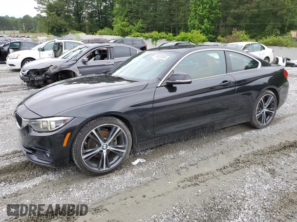 2018 BMW 4 Series 430i z VIN WBA4W3C50JAC97534, wystawiony jako Copart lot #55630895 z przebiegiem 90 212 mil mil oraz Szkody całkowita. Historia ofert i sprzedaży dostępna na DreamBid. Obrazek 1.
