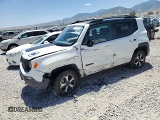 2019 Jeep Renegade Trailhawk z VIN ZACNJBC19KPJ94962, wystawiony jako Copart lot #61399815 z przebiegiem 63 018 mil mil oraz Szkoda całkowita • Salvage title. Historia ofert i sprzedaży dostępna na DreamBid. Obrazek 1.