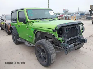 2020 Jeep Wrangler Sport S with VIN 1C4GJXAG1LW103235, listed as a IAAI auction lot 42126250 with 64,986 mi miles and . Bid and sale history available at DreamBid. Image 6.