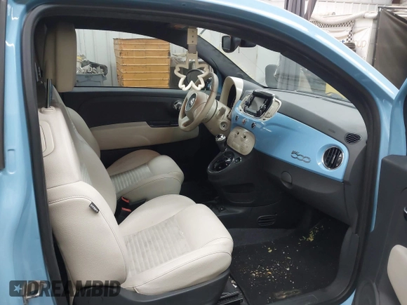 2016 FIAT 500 Sport with VIN 3C3CFFBR7GT217394, listed as a IAAI auction lot 41892554 with 128,486 mi miles and . Bid and sale history available at DreamBid. Image 5.
