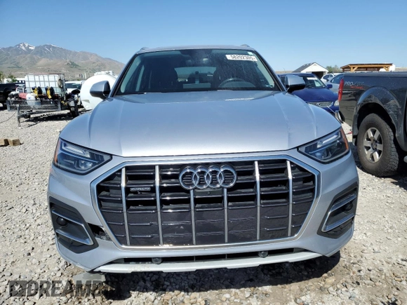 2021 Audi Q5 Premium Plus with VIN WA1BAAFY6M2004339, listed as a Copart auction lot 58202305 with 82,446 mi miles and Salvage title. Bid and sale history available at DreamBid. Image 5.