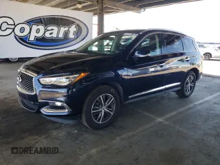 2019 Infiniti QX60 Luxe with VIN 5N1DL0MM2KC527346, listed as a Copart auction lot 57119675 with 87,187 mi miles and Salvage title. Bid and sale history available at DreamBid. Image 1.