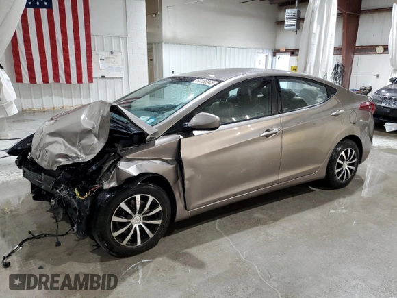 2016 Hyundai Elantra SE with VIN 5NPDH4AE9GH694955, listed as a Copart auction lot 60156945 with 80,503 mi miles and Salvage title. Bid and sale history available at DreamBid. Image 1.