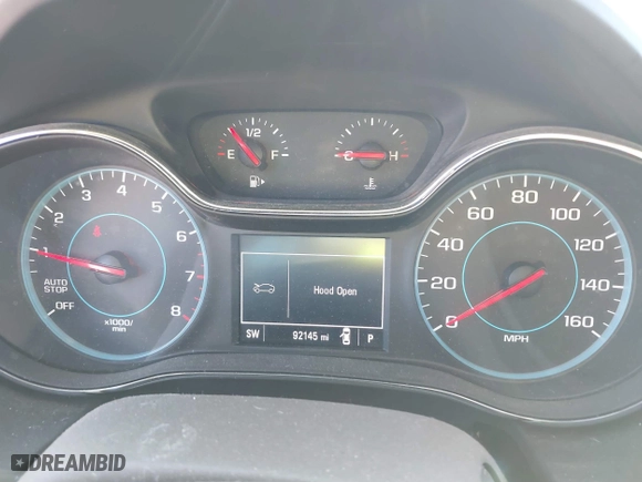2016 Chevrolet Cruze Premier with VIN 1G1BG5SM0G7319930, listed as a IAAI auction lot 41640635 with 92,145 mi miles. Bid and sale history available at carsss.com. Image 7.