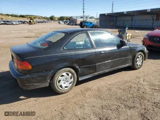 1996 Honda Civic EX with VIN 1HGEJ8249TL064091, listed as a Copart auction lot 76824694 with 0 mi miles and Salvage Title. Bid and sale history available at carsss.com. Image 3.