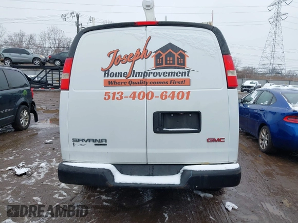 2012 GMC Savana Cargo Van with VIN 1GTZ7TBG1C1198262, listed as a IAAI auction lot 41544120 with 178,651 mi miles. Bid and sale history available at carsss.com. Image 16.