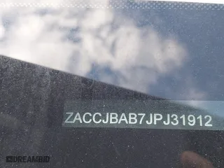 2018 Jeep Renegade Upland Edition with VIN ZACCJBAB7JPJ31912, listed as a IAAI auction lot 41562411 with 23,777 mi miles. Bid and sale history available at carsss.com. Image 9.