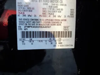 2024 Ford Edge SE z VIN 2FMPK4G93RBA48507, wystawiony jako Copart lot #55791445 z przebiegiem 12 810 mil mil oraz Nie do naprawy • Non repairable. Historia ofert i sprzedaży dostępna na DreamBid. Obrazek 14.
