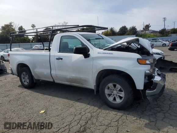 2021 Chevrolet Silverado 1500 Work Truck with VIN 3GCNWAEF7MG317850, listed as a Copart auction lot 49791675 with 75,586 mi miles and Salvage Title. Bid and sale history available at carsss.com. Image 4.