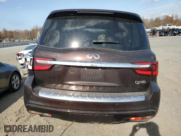 2018 Infiniti QX56 8-passenger with VIN JN8AZ2NC9J9440597, listed as a Copart auction lot 78567424 with 94,218 mi miles and Salvage Title. Bid and sale history available at carsss.com. Image 6.