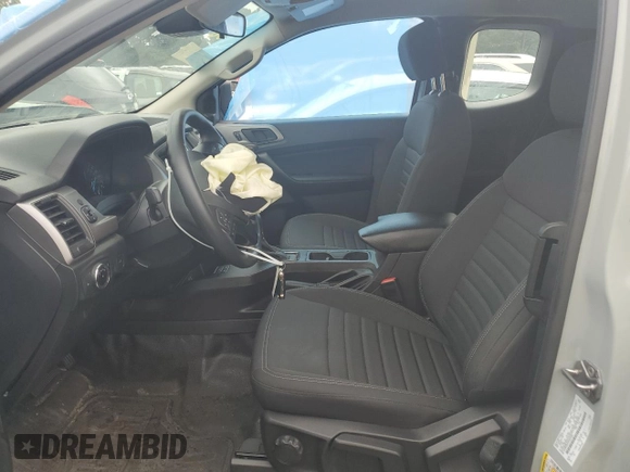2023 Ford Ranger XL with VIN 1FTER1EH7PLE21058, listed as a Copart auction lot 57785475 with 36,881 mi miles and Salvage title. Bid and sale history available at DreamBid. Image 7.