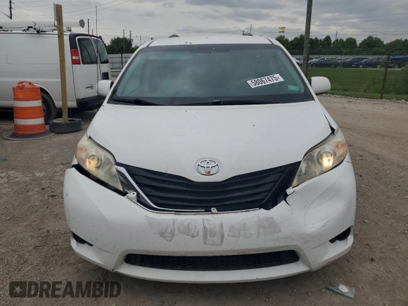 2012 Toyota Sienna LE AAS with VIN 5TDKK3DC2CS217382, listed as a Copart auction lot 58067475 with 146,769 mi miles and Salvage title. Bid and sale history available at DreamBid. Image 5.