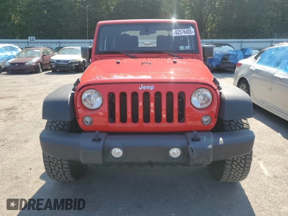 2018 Jeep Wrangler Willys Wheeler W with VIN 1C4AJWAG8JL897178, listed as a Copart auction lot 62576405 with 12,381 mi miles and Salvage title. Bid and sale history available at DreamBid. Image 5.