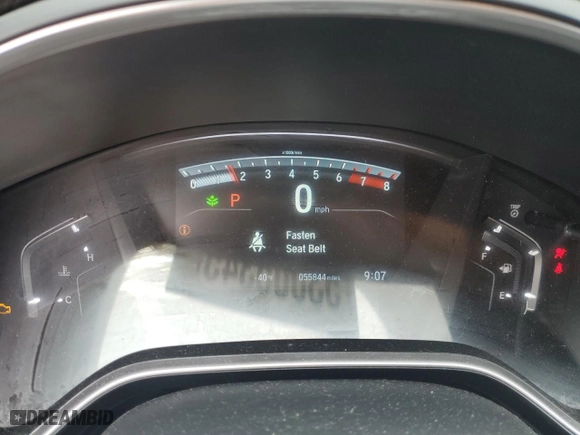 2017 Honda CR-V EX-L with VIN 2HKRW2H82HH604479, listed as a Copart auction lot 53005345 with 55,844 mi miles and Salvage Title. Bid and sale history available at carsss.com. Image 9.