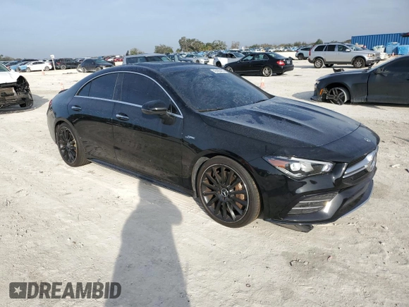2022 Mercedes-Benz CLA 35 AMG with VIN W1K5J5BB2NN272578, listed as a Copart auction lot 42485465 with 28,671 mi miles and Salvage Title. Bid and sale history available at DreamBid. Image 4.