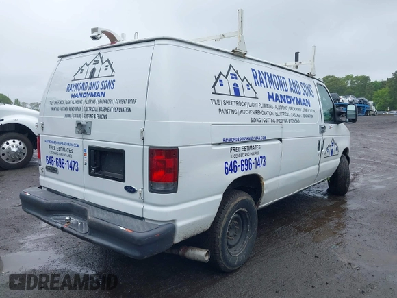 2007 Ford Econoline Cargo Commercial with VIN 1FTNE24W77DB00407, listed as a IAAI auction lot 42330484 with 128,369 mi miles and . Bid and sale history available at DreamBid. Image 4.