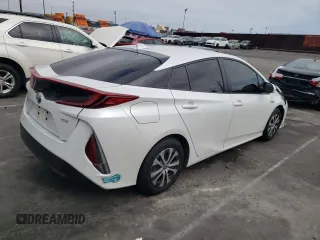 2021 Toyota Prius LE with VIN JTDKAMFP4M3192707, listed as a Copart auction lot 55993185 with 44,909 mi miles and Salvage Title. Bid and sale history available at DreamBid. Image 3.
