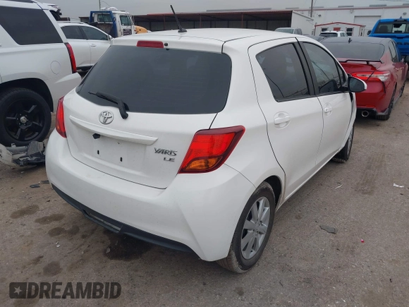 2015 Toyota Yaris L with VIN VNKKTUD34FA019480, listed as a IAAI auction lot 41341253 with 118,673 mi miles. Bid and sale history available at carsss.com. Image 4.