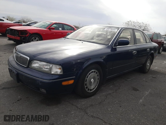 1994 Infiniti Q45 z VIN JNKNG01D1RM256994, wystawiony jako Copart lot #49919695 z przebiegiem 224 673 mil mil oraz Szkoda całkowita • Salvage title. Historia ofert i sprzedaży dostępna na DreamBid. Obrazek 1.