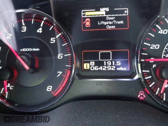 2018 Subaru WRX z VIN JF1VA1A6XJ9811349, wystawiony jako IAAI lot #42283407 z przebiegiem 64 292 mil mil oraz . Historia ofert i sprzedaży dostępna na DreamBid. Obrazek 15.