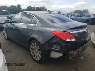 2011 Buick Regal CXL Turbo TO6 with VIN W04G05GV1B1080140, listed as a Copart auction lot 71938794 with 129,415 mi miles and Salvage Title. Bid and sale history available at carsss.com. Image 2.