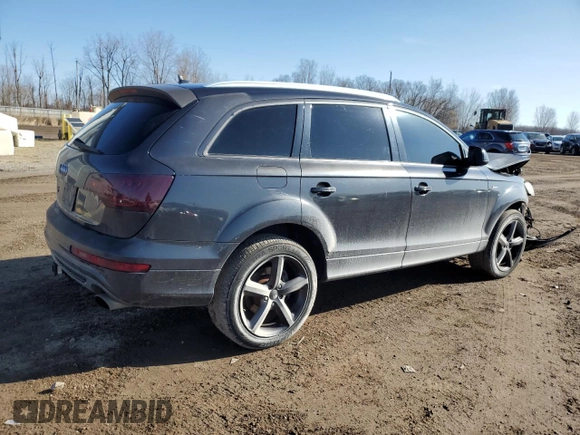 2013 Audi Q7 3.0T S line Prestige with VIN WA1DGAFEXDD004510, listed as a Copart auction lot 52490045 with 192,300 mi miles and Clean Title. Bid and sale history available at carsss.com. Image 3.