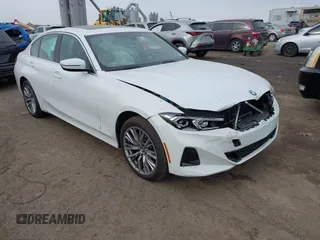 2024 BMW 3 Series 330i xDrive with VIN 3MW89FF04R8E84855, listed as a IAAI auction lot 41318061 with 1,047 mi miles. Bid and sale history available at carsss.com. Image 1.