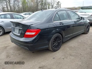 2012 Mercedes-Benz C-Class C 250 Sport with VIN WDDGF4HB6CA605476, listed as a IAAI auction lot 41974235 with 216,209 mi miles. Bid and sale history available at carsss.com. Image 4.