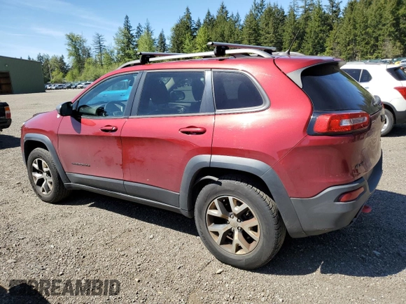2014 Jeep Cherokee Trailhawk с VIN 1C4PJMBS8EW268056, выставлен на аукционе Copart как лот 54951885 с пробегом 111 678 миль миль и Списание • Salvage title. История ставок и продаж доступна на DreamBid. Изображение 2.